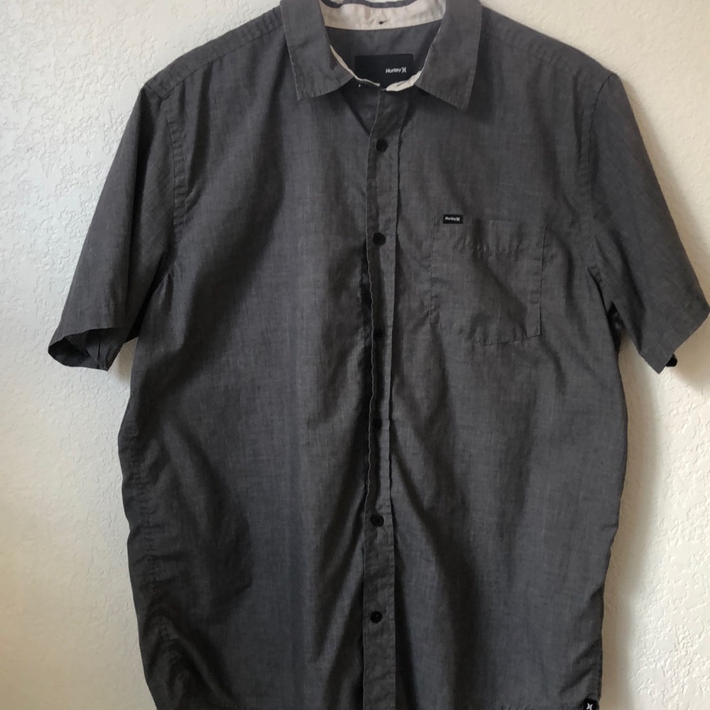 Hurley welders short sleeve button